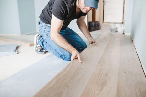 wooden flooring install